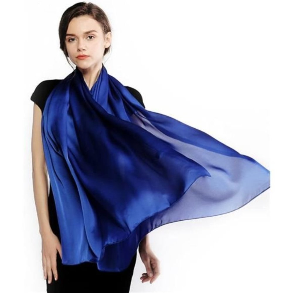 Pashmina Shawls Wraps For Evening Blue